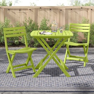 Lime green best sale bistro set